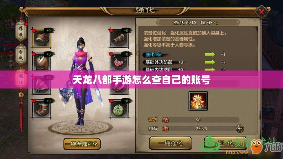 天龙八部私服怎么查自己的账号