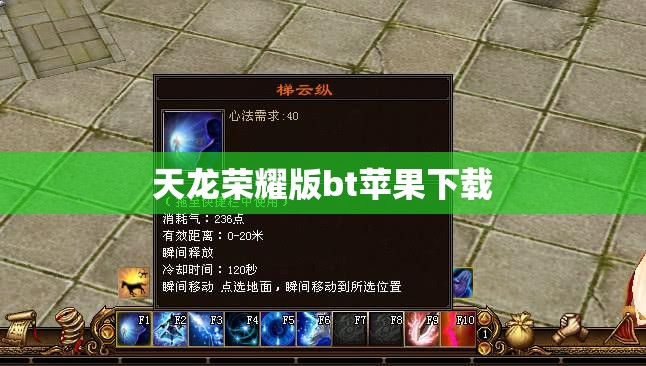 天龙荣耀版bt苹果下载