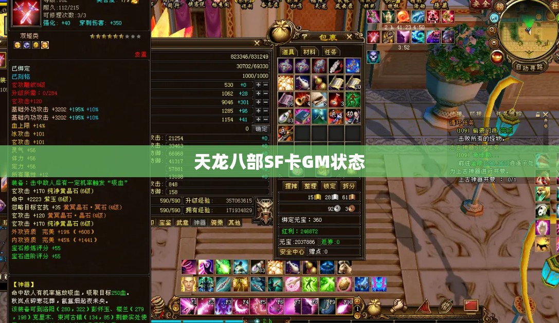 天龙八部SF卡GM状态 天龙八部SF卡GM状态