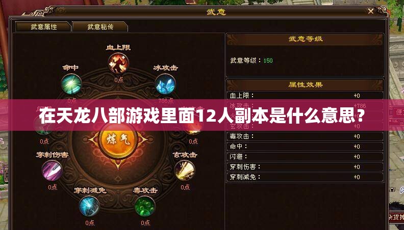 在天龙八部游戏里面12人副本是什么意思? 在天龙八部游戏里面12人副本是什么意思?