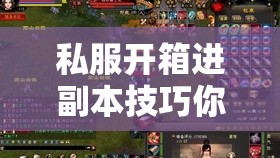 私服开箱进副本技巧你真的懂吗? 私服开箱进副本技巧你真的懂吗?