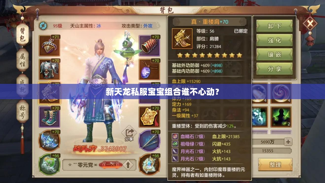 新天龙私服宝宝组合谁不心动? 新天龙私服宝宝组合谁不心动?