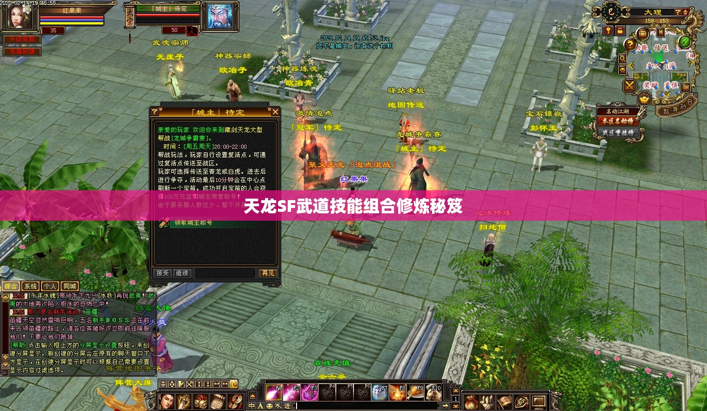 天龙SF武道技能组合修炼秘笈 天龙SF武道技能组合修炼秘笈