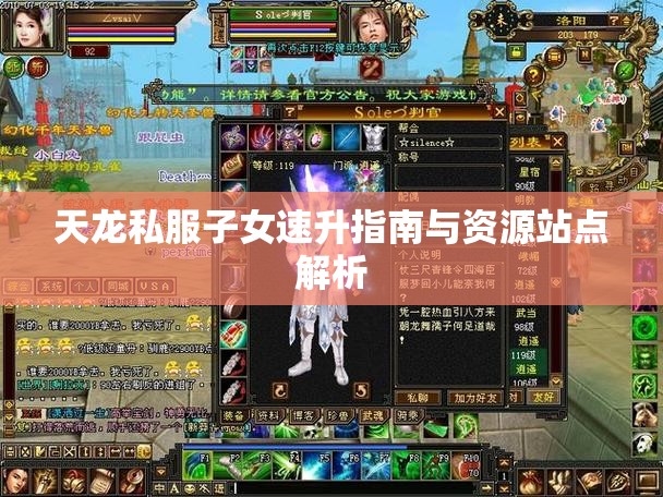 天龙私服子女速升指南与资源站点解析 天龙私服子女速升指南与资源站点解析