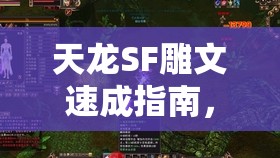 天龙SF雕文速成指南,三天突破战力天花板 天龙SF雕文速成指南,三天突破战力天花板