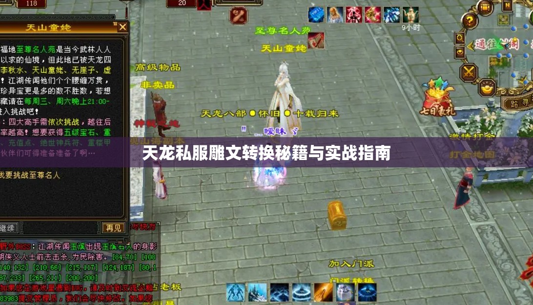 天龙私服雕文转换秘籍与实战指南 天龙私服雕文转换秘籍与实战指南