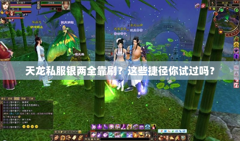 天龙私服银两全靠刷?这些捷径你试过吗? 天龙私服银两全靠刷?这些捷径你试过吗?