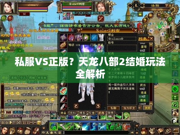私服VS正版?天龙八部2结婚玩法全解析 私服VS正版?天龙八部2结婚玩法全解析