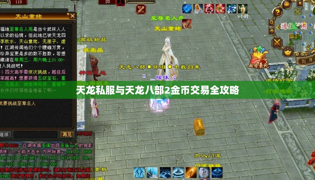 天龙私服与天龙八部2金币交易全攻略 天龙私服与天龙八部2金币交易全攻略