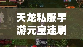 天龙私服手游元宝速刷攻略与实战技巧 天龙私服手游元宝速刷攻略与实战技巧