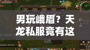 男玩峨眉?天龙私服竟有这些优势! 男玩峨眉?天龙私服竟有这些优势!