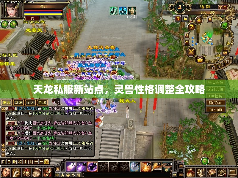 天龙私服新站点,灵兽性格调整全攻略 天龙私服新站点,灵兽性格调整全攻略