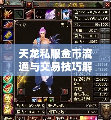 天龙私服金币流通与交易技巧解析 天龙私服金币流通与交易技巧解析