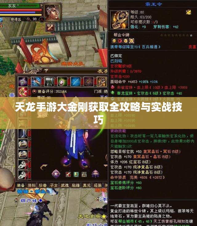 天龙手游大金刚获取全攻略与实战技巧 天龙手游大金刚获取全攻略与实战技巧