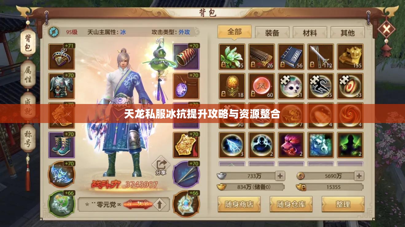 天龙私服冰抗提升攻略与资源整合 天龙私服冰抗提升攻略与资源整合